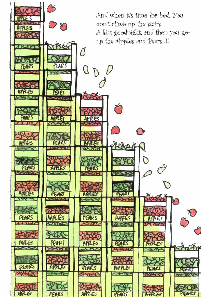 Apples and Pears Poem Jonjo O'Connor Illustration